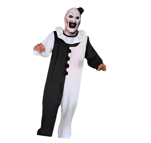 Disfraz de Niño Ifantil Payaso Terrifer Con Máscara De Latex Para Halloween