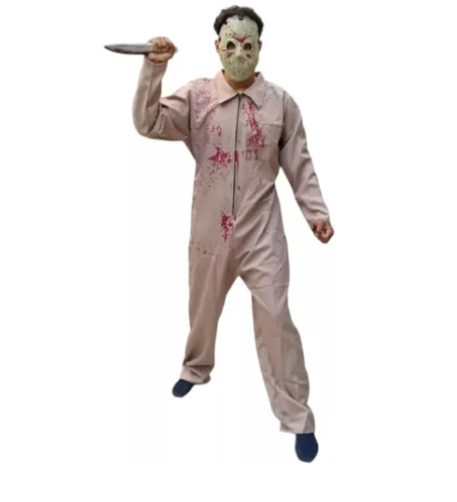 Disfraz De Niño Infantil Jason Viernes 13 Con Máscara De Plástico Para Halloween